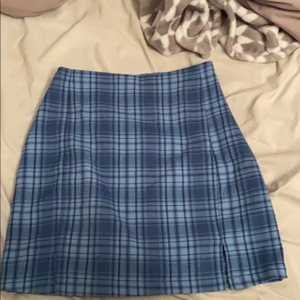 plaid skirt